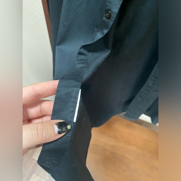 Versace Collection Men’s Trend Fit Button Up in Black (Size 15.5) - Picture 11 of 14